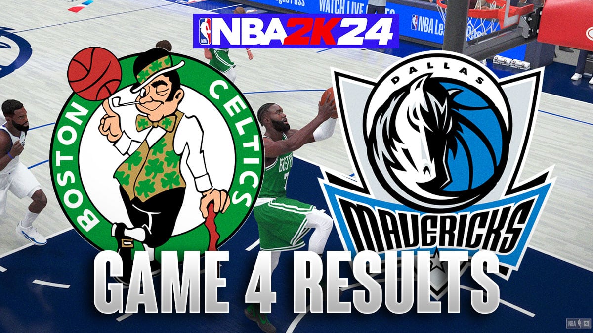 Результаты четвертой игры «Селтикс» — «Маверикс» по данным NBA 2K24