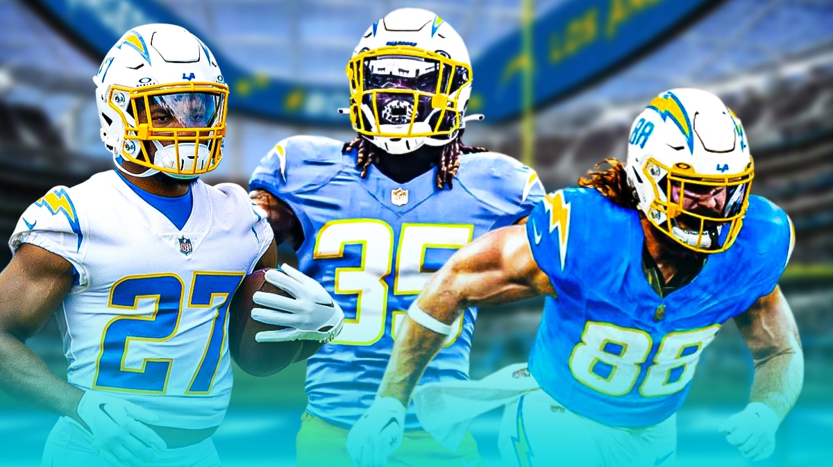 Chargers' JK Dobbins, Gus Edwards and Hayden Hurst