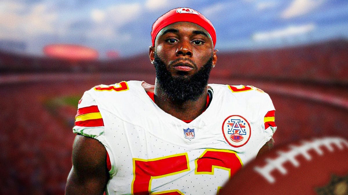 BJ Thompson with Arrowhead Stadium in background
