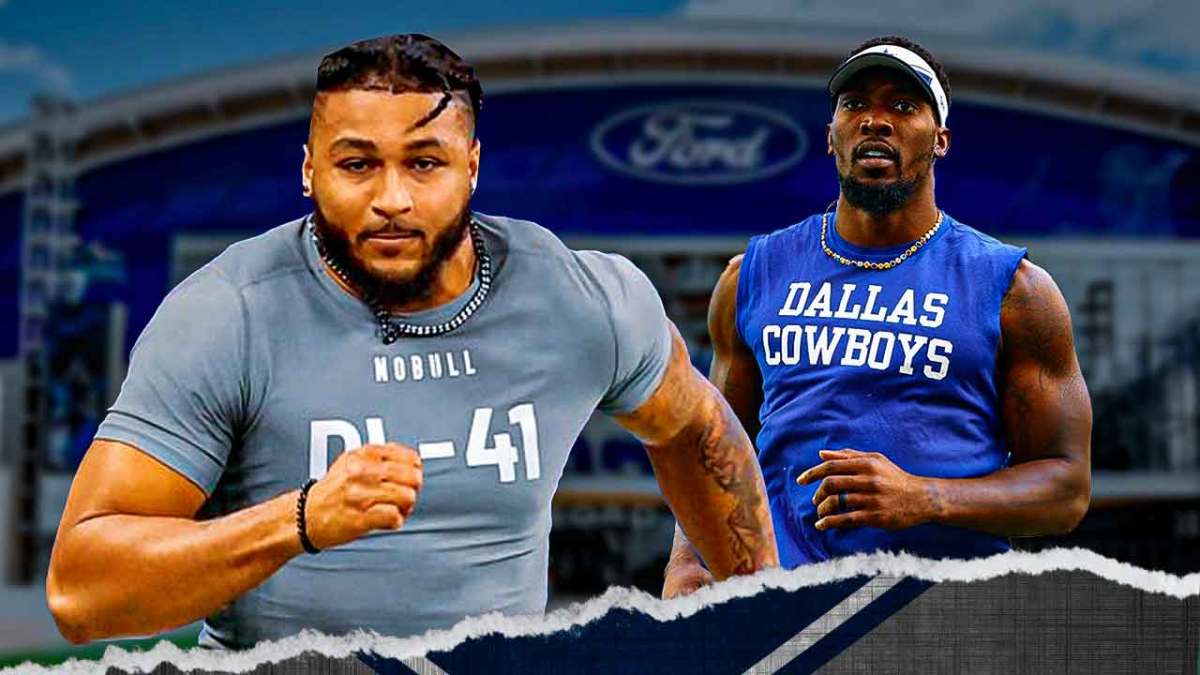 Rookie DE Marshawn Kneeland and Cowboys veteran DeMarcus Lawrence