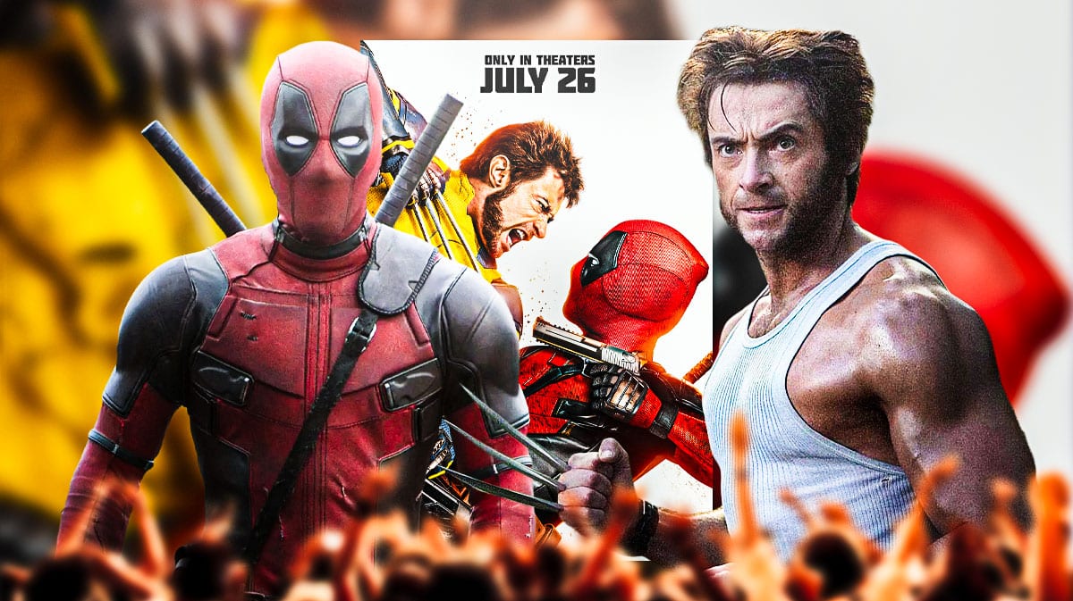 MCU Deadpool 3 poster with Ryan Reynolds as Deadpool and Hugh Jackman as Wolverine.