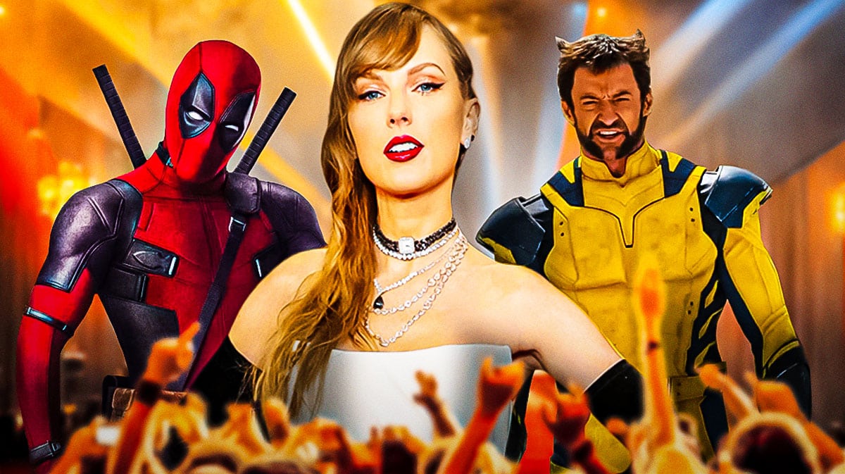 Taylor Swift with Deadpool and Wolverine.