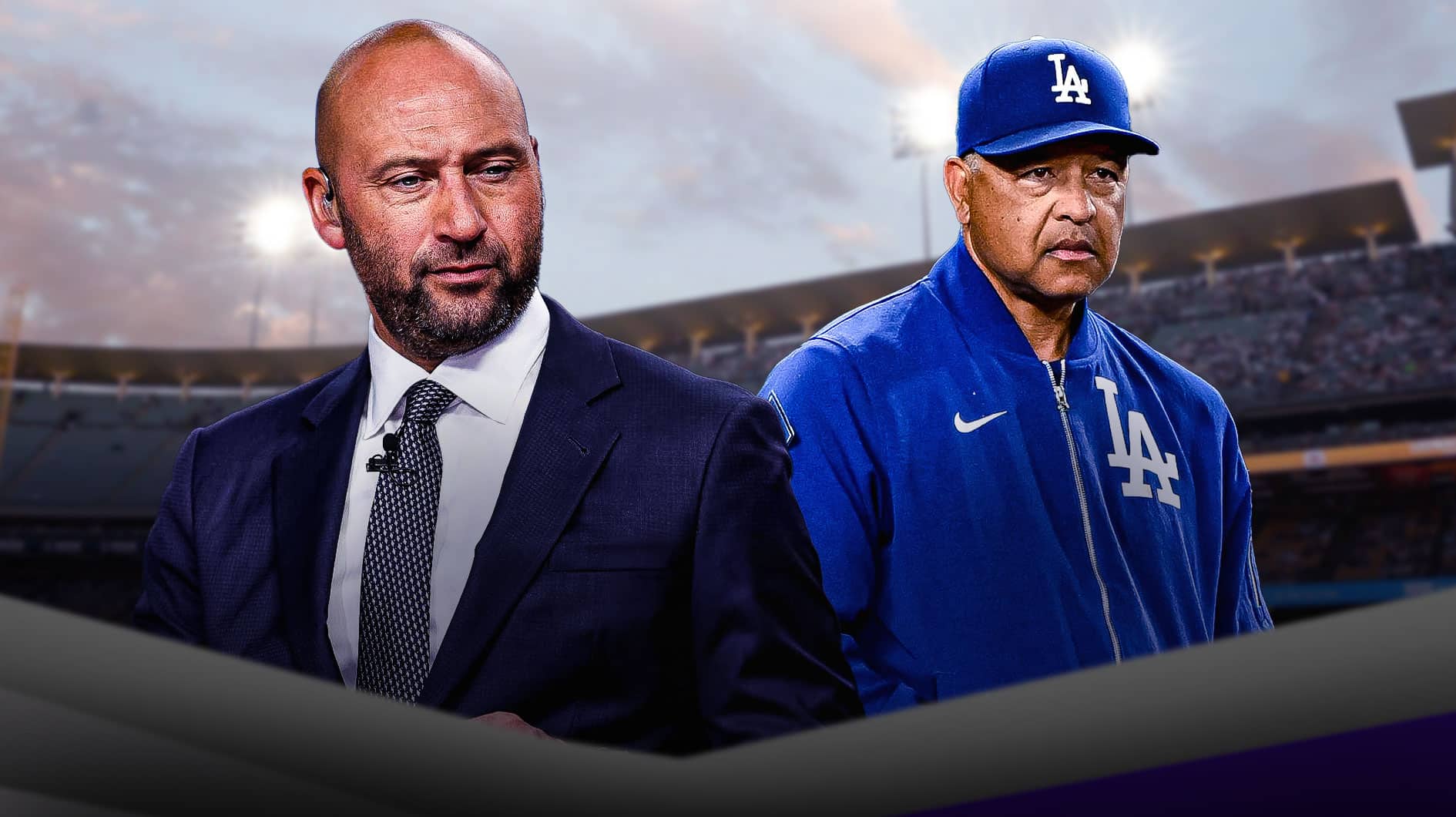 Yankees Dodgers rivalry Derek Jeter Dave Roberts