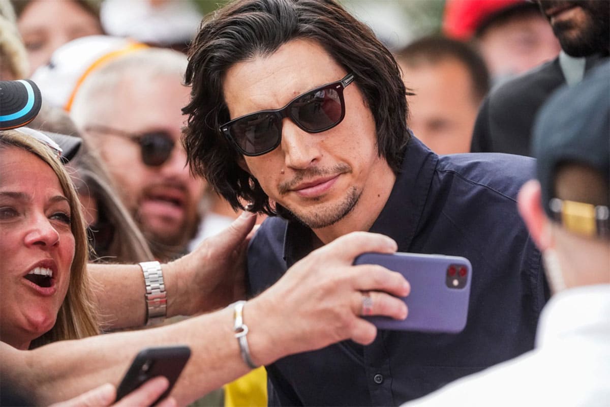 Adam Driver at the Indianapolis 500 in 2023.