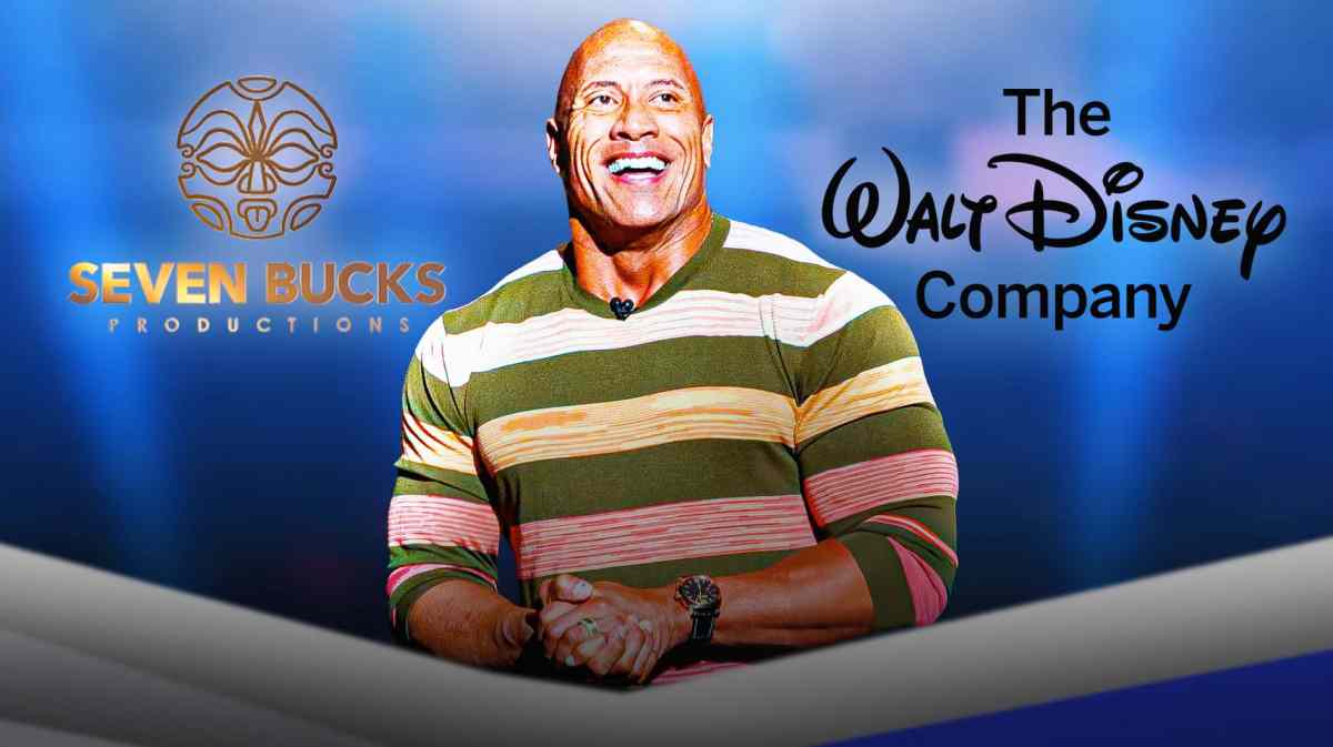 Seven Bucks Productions logo, Dwayne Johnson, The Walt Disney Company logo