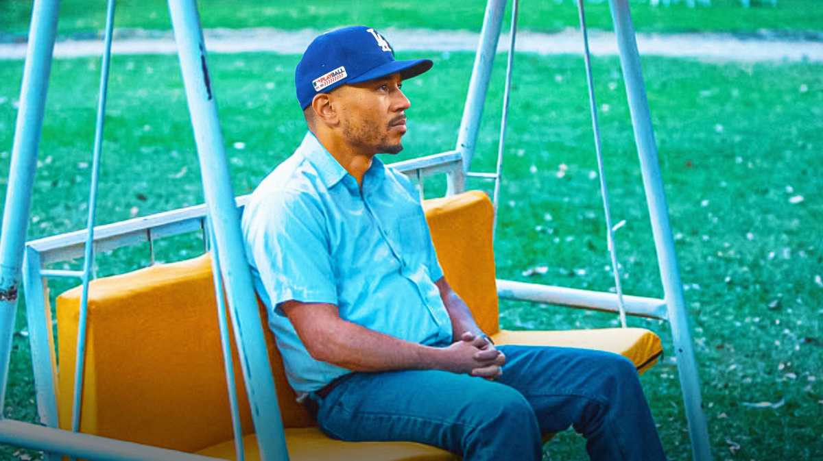 Mookie Betts (Dodgers) as the sad pablo escobar meme