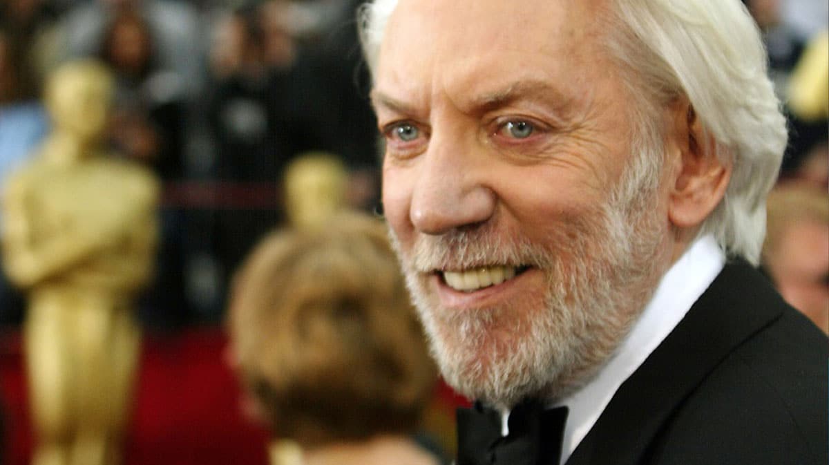 Donald Sutherland at the Oscars in 2002.
