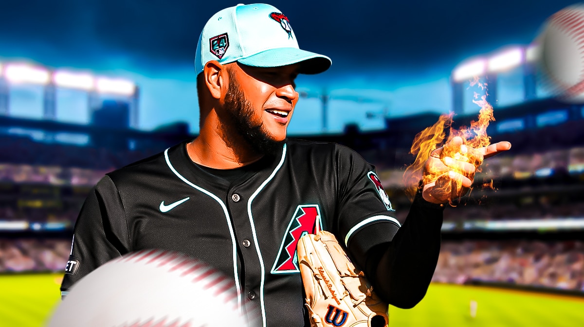 Diamondbacks Eduardo Rodriguez with fire in his hand