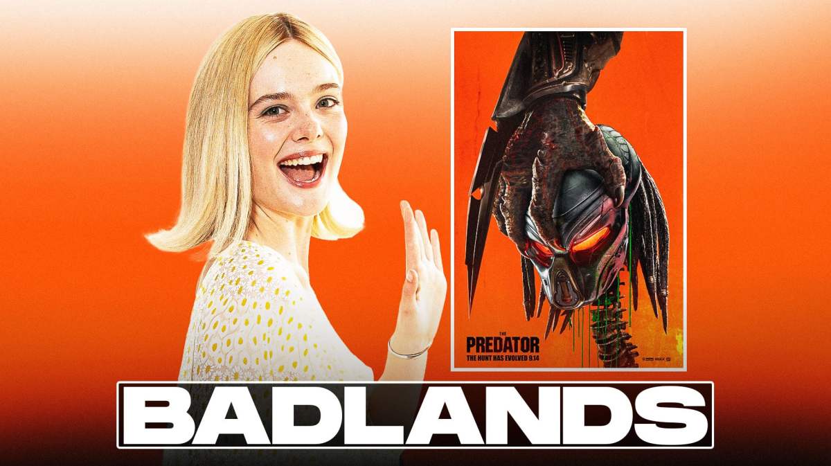 Elle Fanning, The Predator poster, Badlands