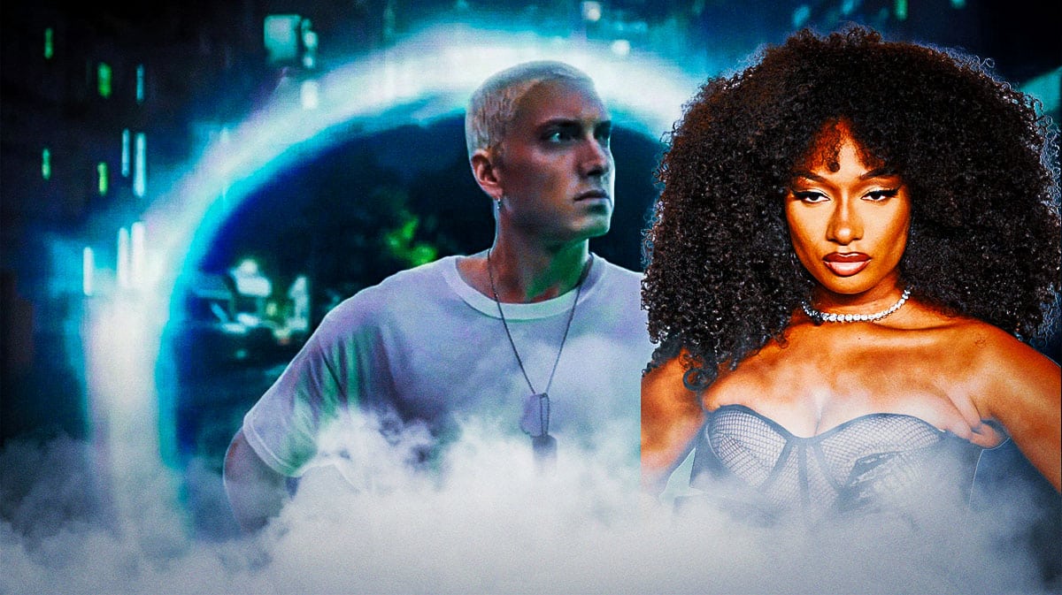 Eminem up to his old tricks on Houdini, bringing Megan Thee Stallion in the  mix