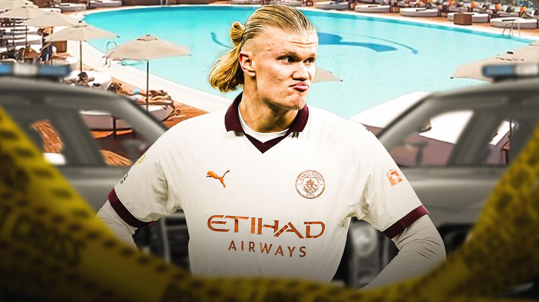 Erling Haaland caught in armed police raid at Marbella beach club
