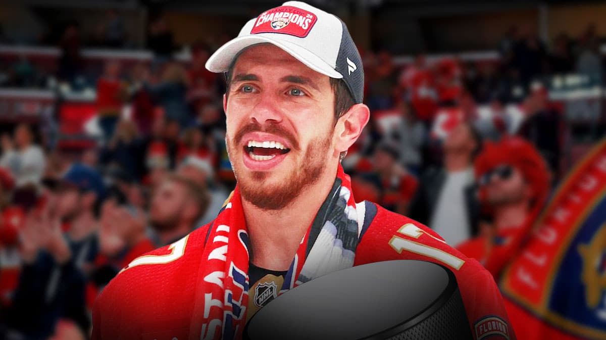 Florida Panthers player Evan Rodrigues