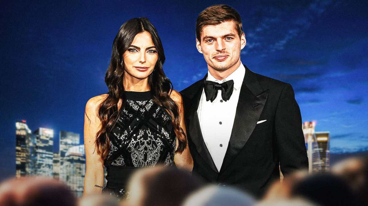 Red Bull Racing F1 champion Christian Horner mentee Max Verstappen with Kelly Piquet