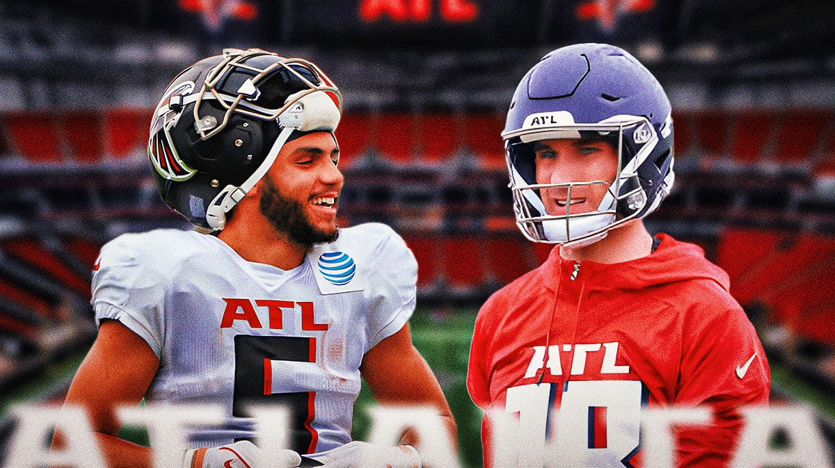 Falcons' Drake London and Kirk Cousins