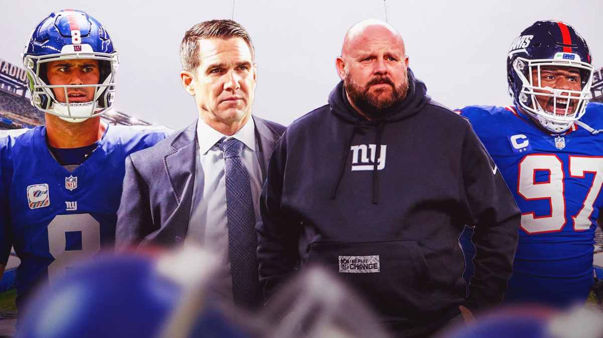 Joe Schoen, Brian Daboll, Dexter Lawrence, Daniel Jones