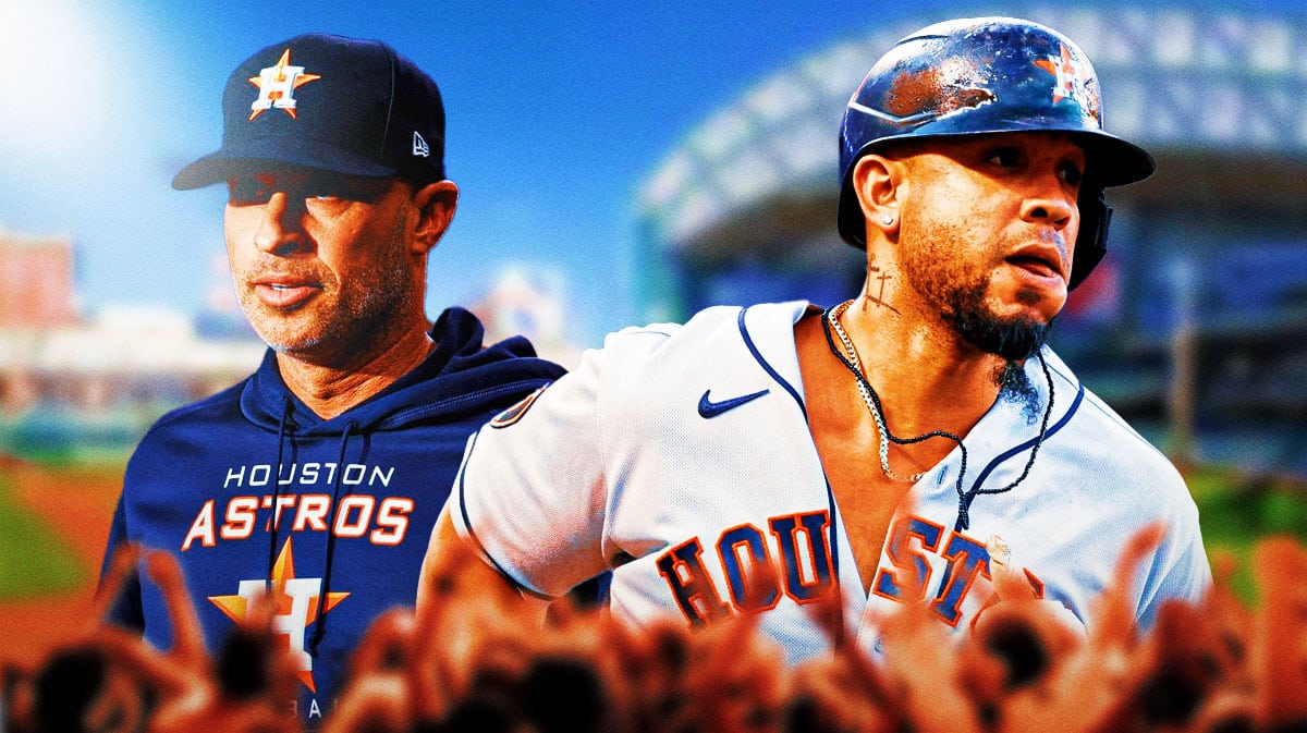 Astros Joe Espada and Jose Abreu