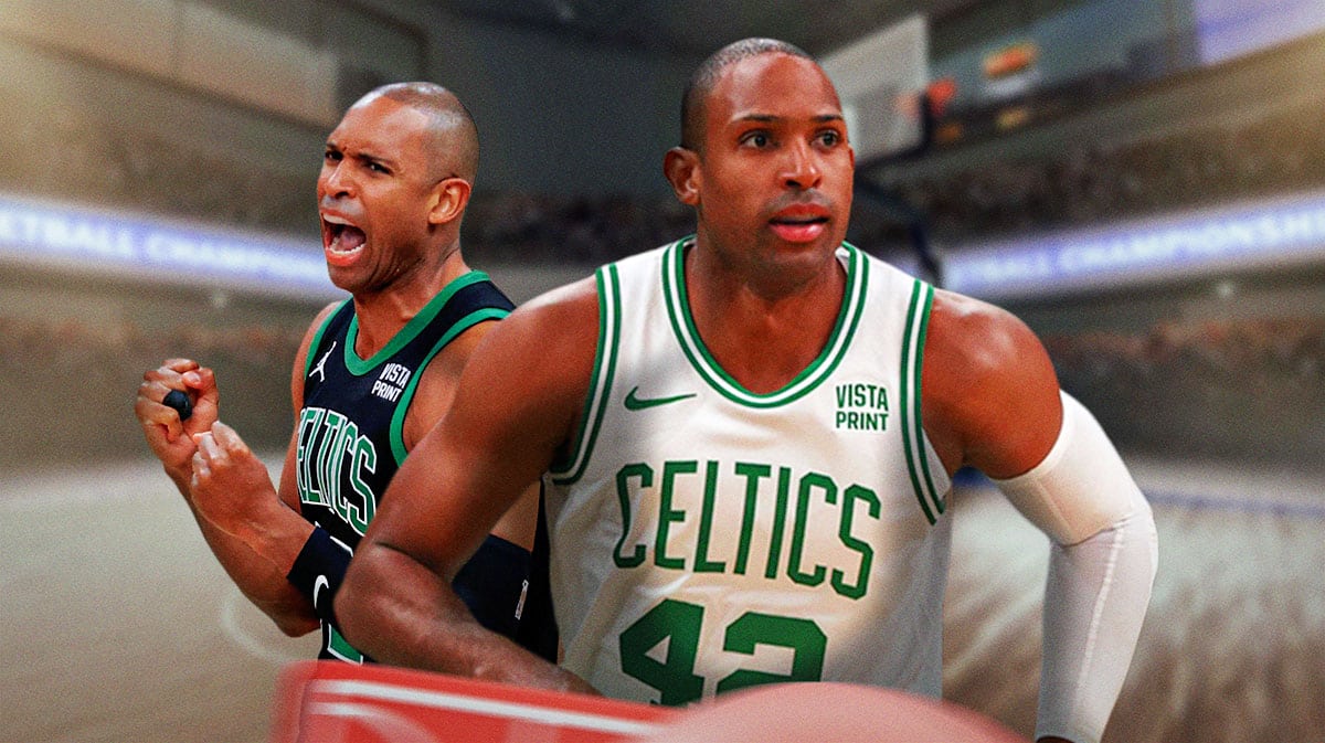 Celtics, Al Horford, Al Horford Celtics, Tom Brady, Tom Brady Al Horford, Al Horford with Celtics arena in the background