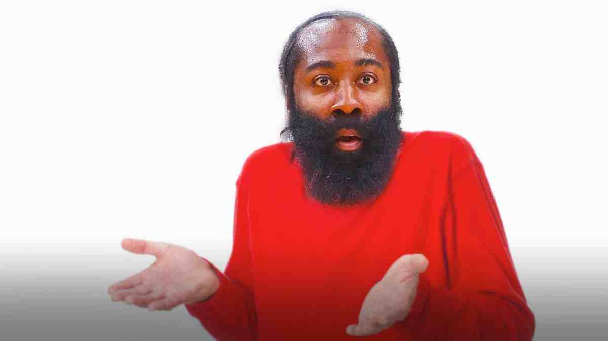 James Harden as the old man shrugging meme