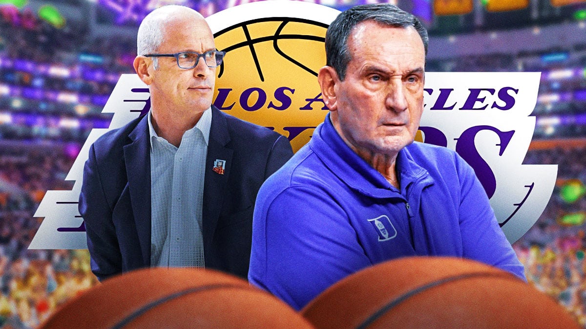 Dan Hurley and Mike Krzyzewski