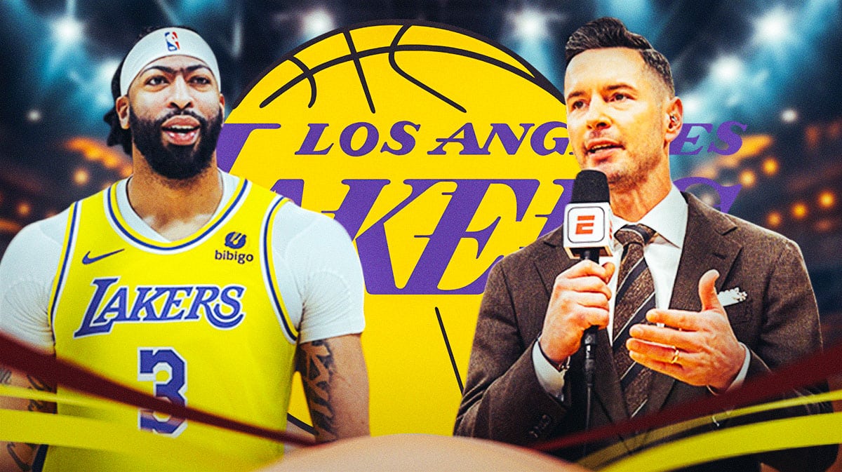 Los Angeles Lakers player Anthony Davis and former NBA player JJ Redick