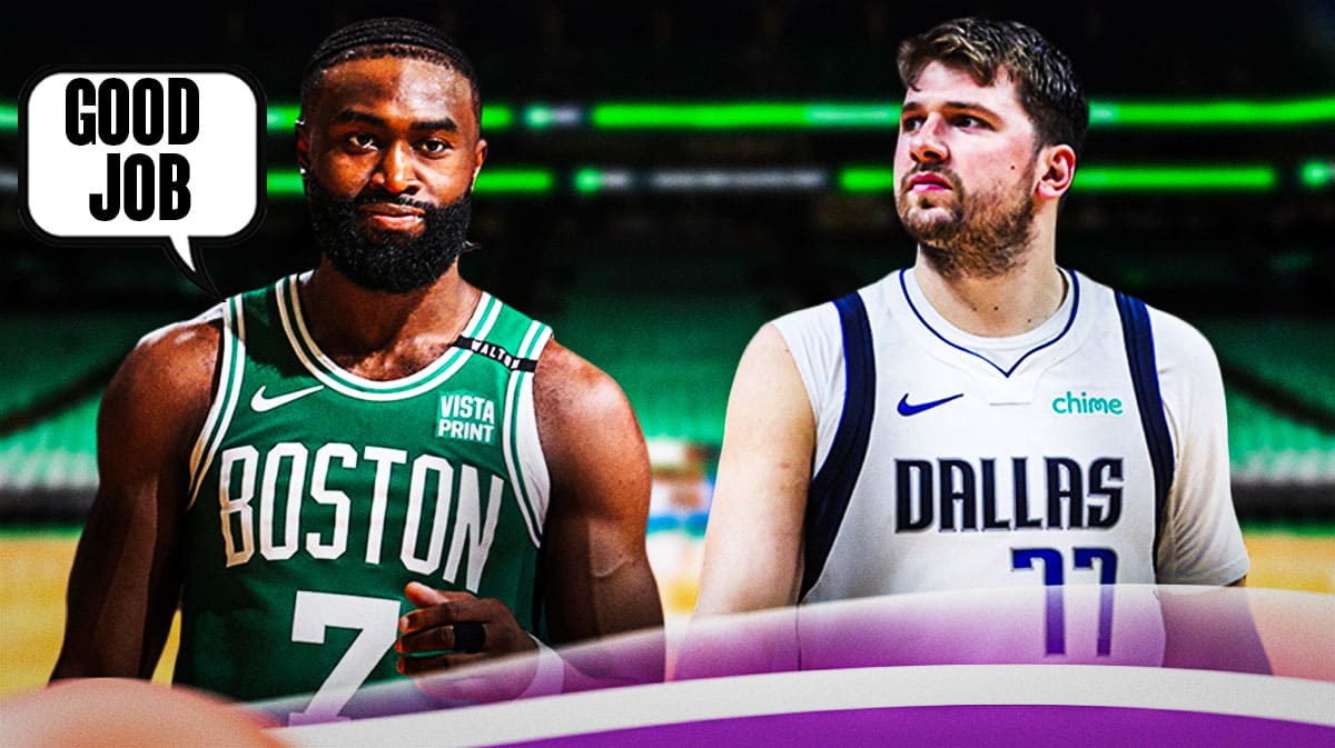 Luka Doncic, Jaylen Brown, Celtics, Mavericks, Finals