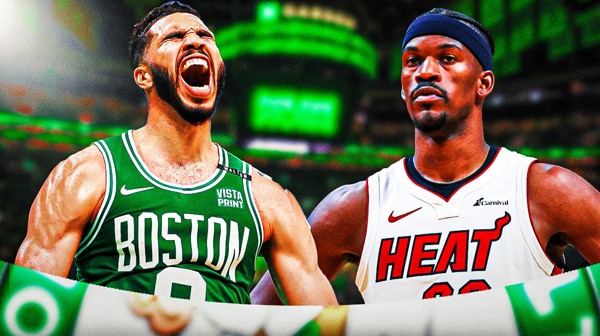 Jayson Tatum and Jimmy Butler.