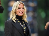 Los Angeles Lakers owner Jeanie Buss attends media day at the UCLA Health and Training Center in El Segundo