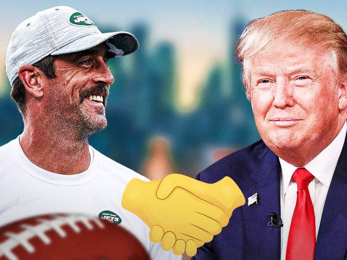 Jets' Aaron Rodgers posts about Donald Trump handshake at UFC 302