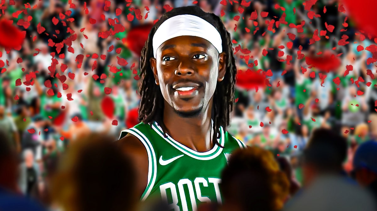 Jrue Holiday amid NBA Finals between Jayson Tatum Celtics and Mavericks