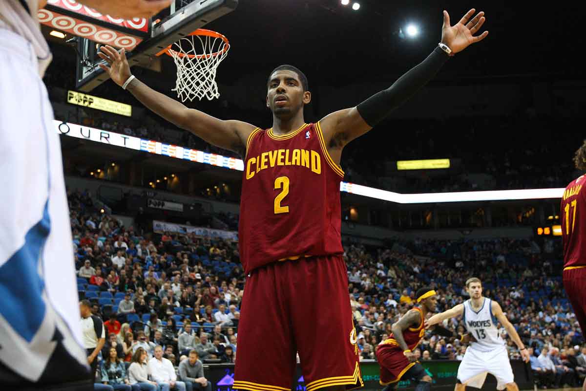 Number one NBA Draft pick Kyrie Irving on the Cavaliers
