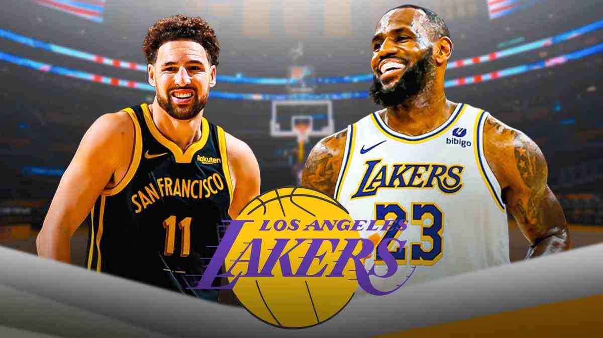 Klay Thompson and LeBron James