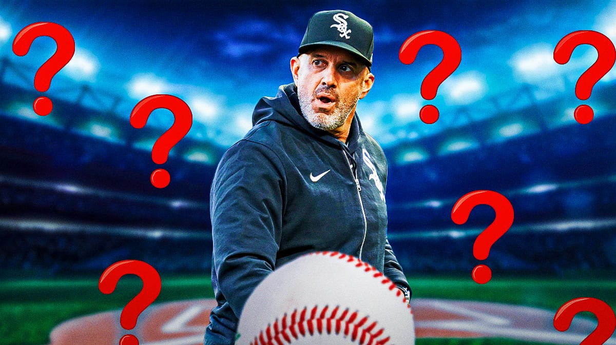 Chicago White Sox manager Pedro Grifol, question marks all around him.