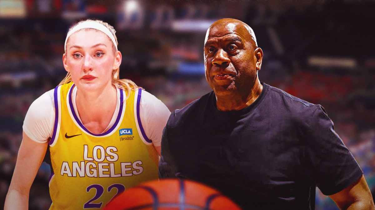 Cameron Brink, Magic Johnson, Los Angeles Sparks