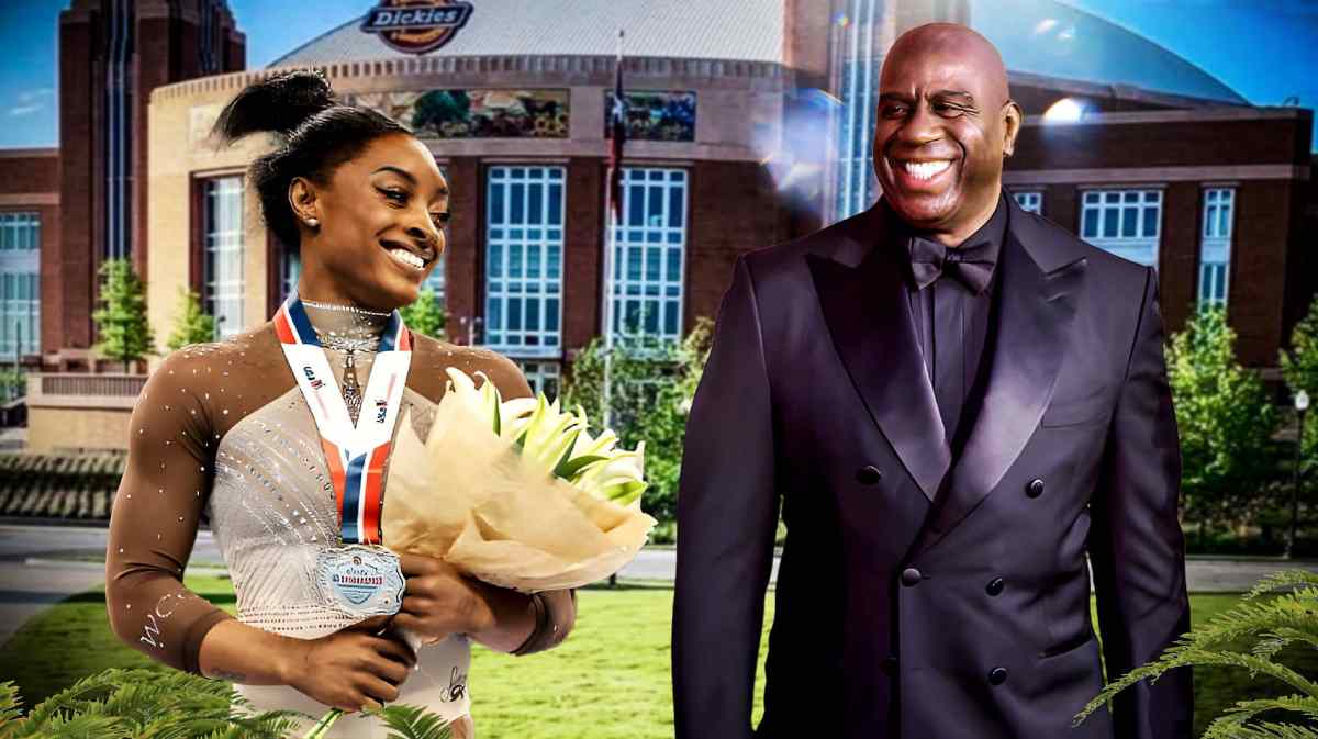 Magic Johnson Simone Biles gymnastics