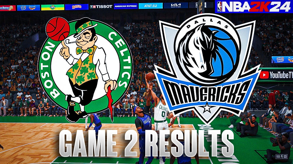 Результаты второй игры «Маверикс» — «Селтикс» по данным NBA 2K24