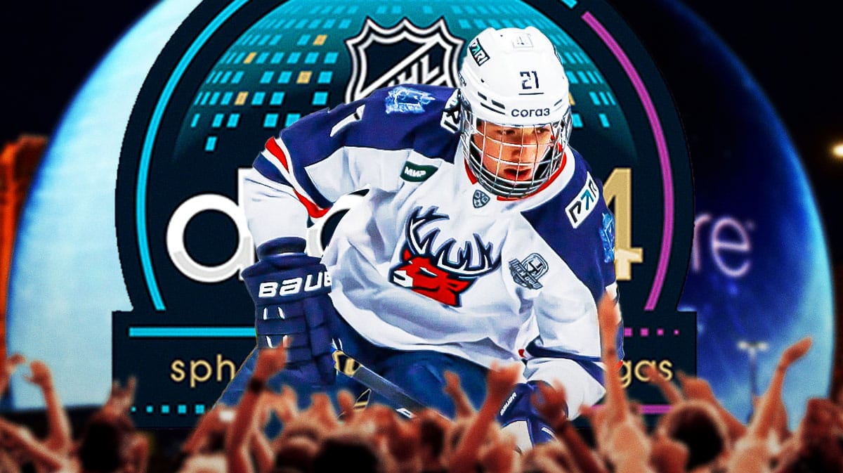 Anton Silayev after getting drafted by New Jersey at the 2024 NHL Draft.