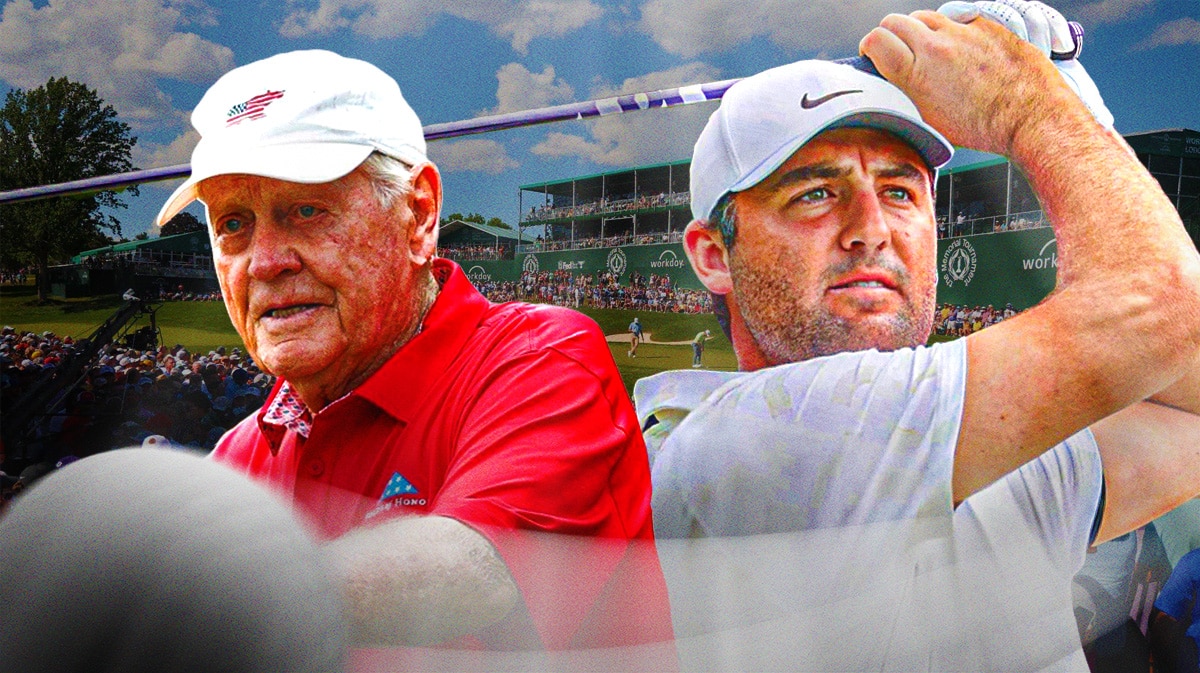 Scottie Scheffler with Jack Nicklaus.