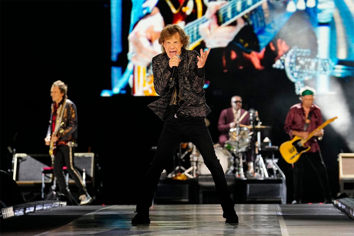 Mick Jagger, Rolling Stones performing on the 'Hackney Diamonds' tour at MetLife Stadium on May 23, 2024.