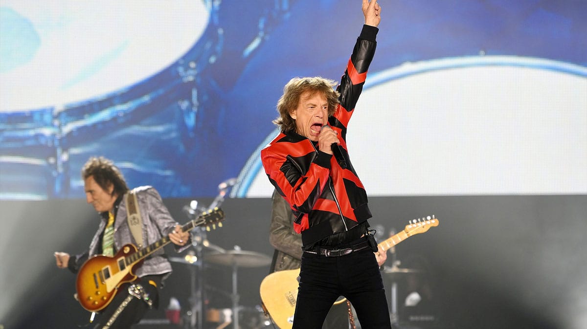 Mick Jagger performing on Rolling Stones' 'Hackney Diamonds' tour on May 30, 2024.