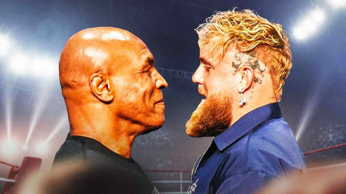 Mike Tyson and Jake Paul face-to-face