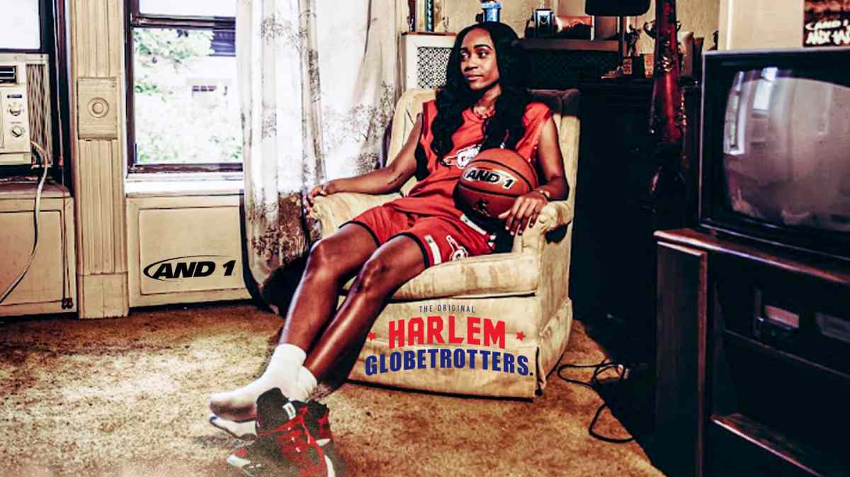 Alexis Morris posing for AND1