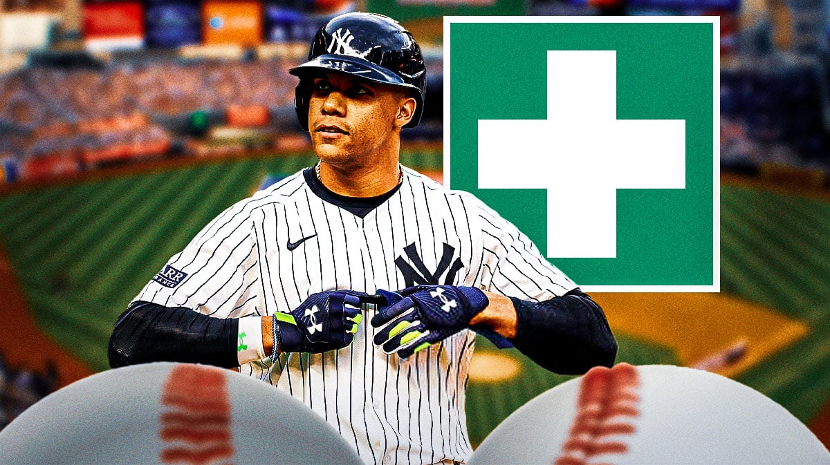 Juan Soto with green injury symbol