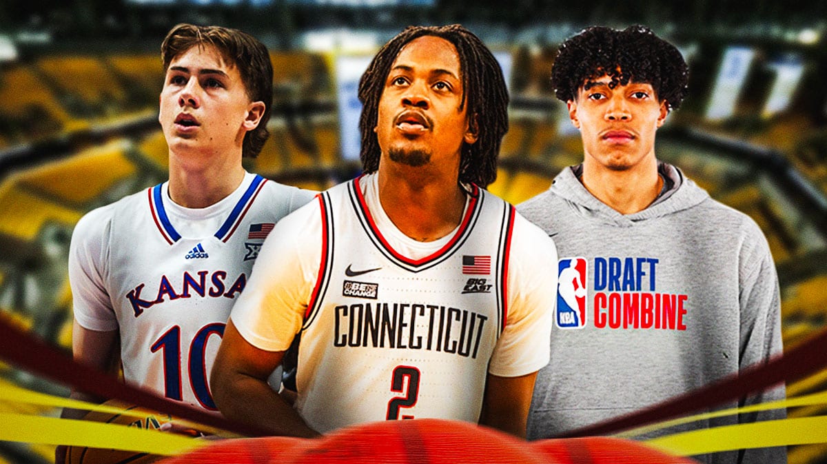 Johnny Furphy, Tristen Newton, Enrique Freeman beside each other, Indiana Pacers wallpaper in the background