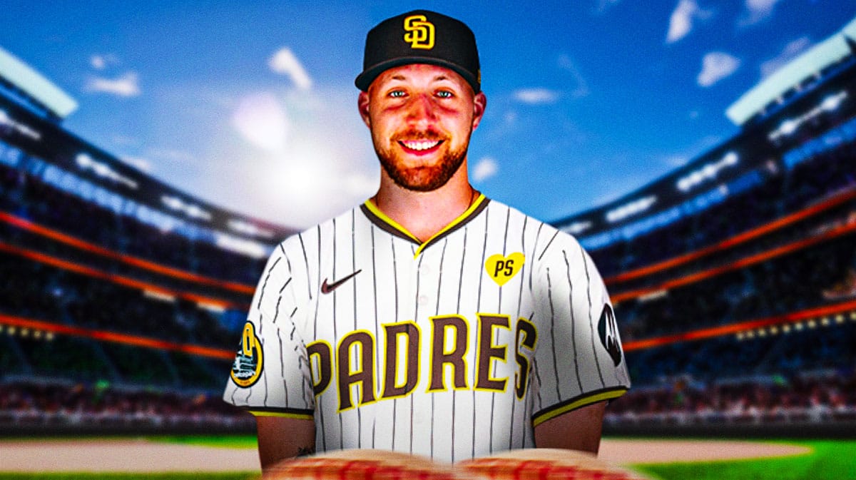 Garrett Crochet in a Padres uniform