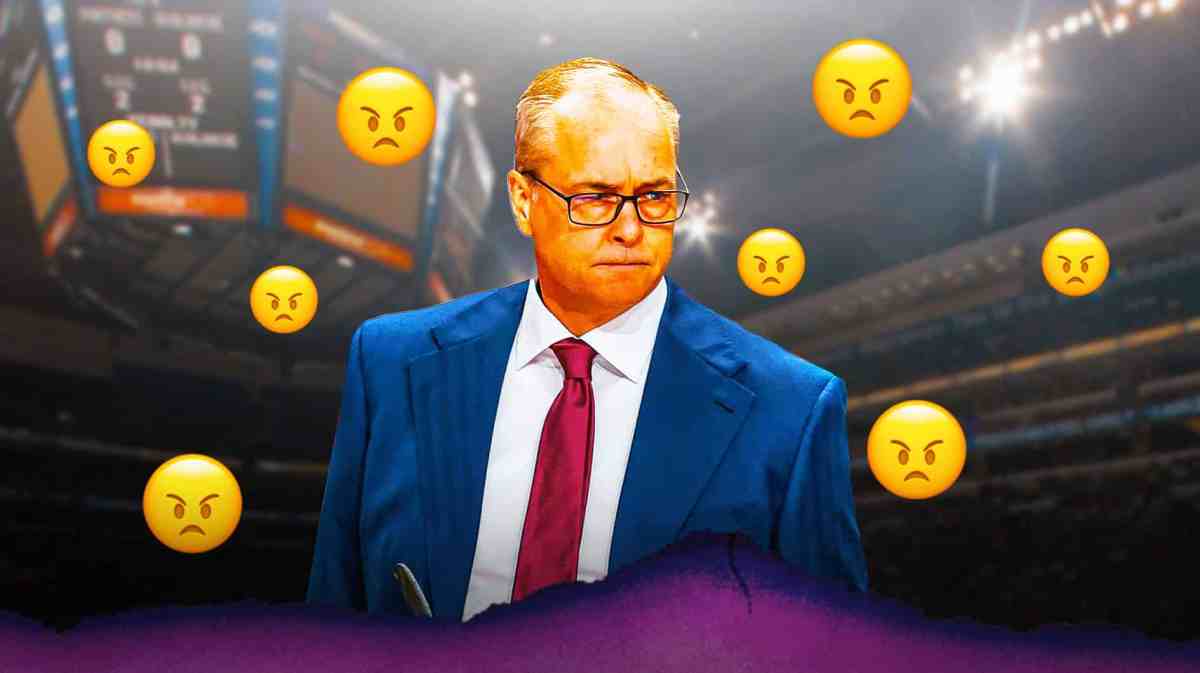 Panthers coach Paul Maurice angry in the Stanley Cup Final with the Oilers.