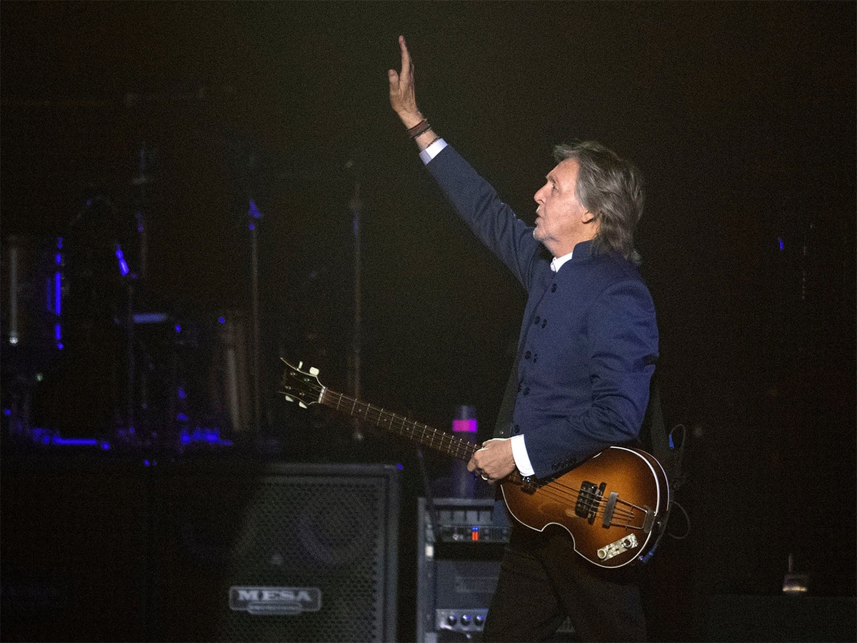 Paul McCartney on 2022 'Got Back' tour in Knoxville, Tennessee.