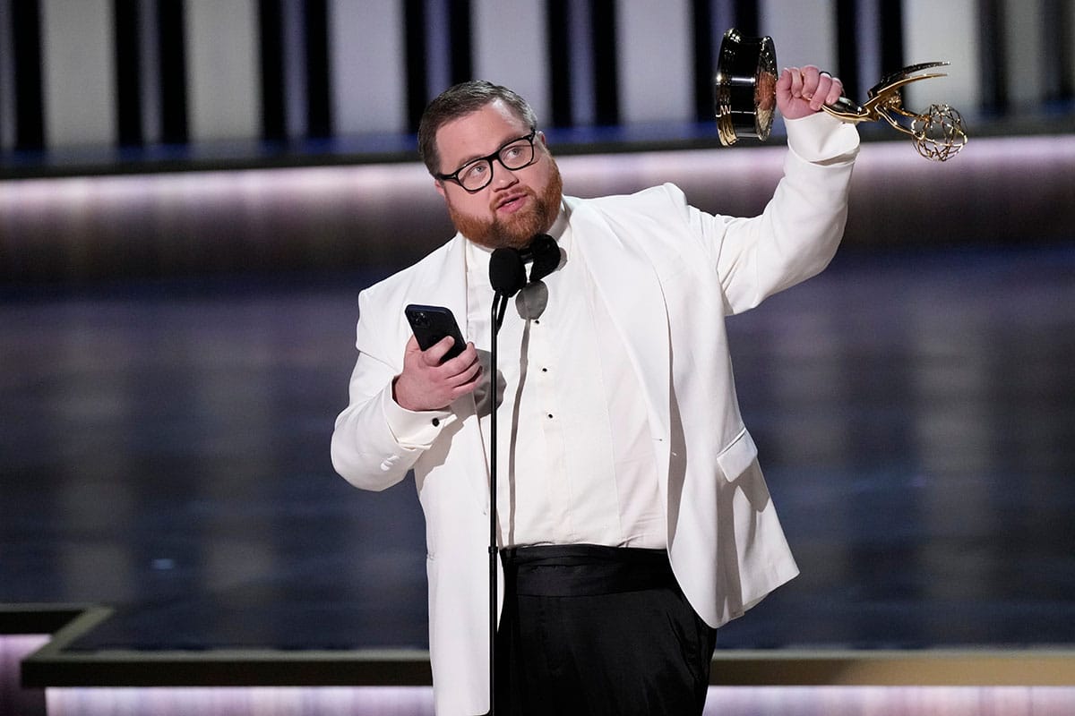 Paul Walter Hauser at the Emmys in 2024.