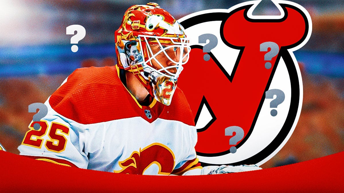 Jacob Markstrom, Devils logo, and question marks