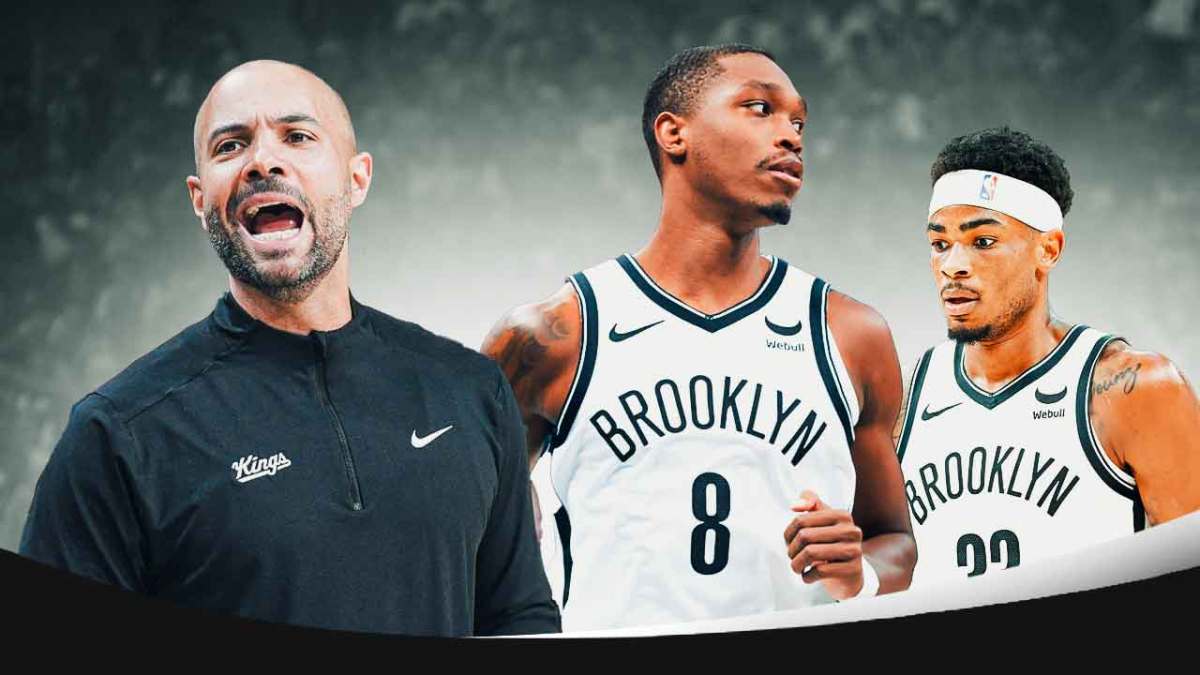 Nets Jordi Fernandez, Nic Claxton and Lonnie Walker