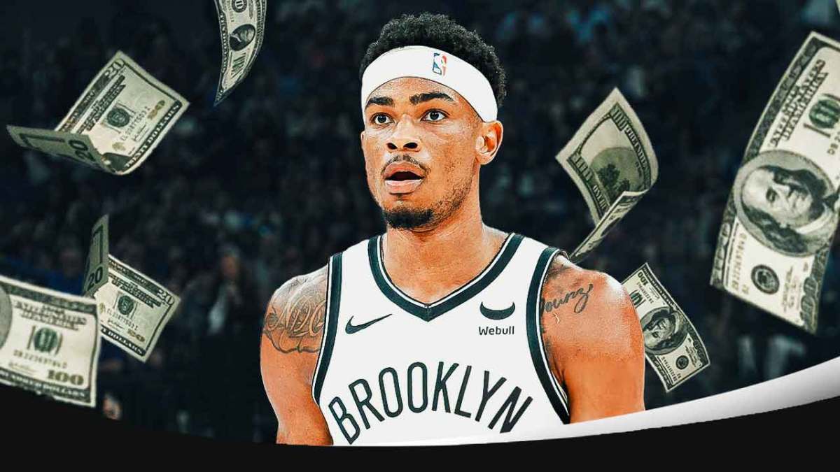 Nets Nic Claxton with money all around him, NBA Free Agency